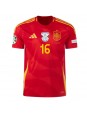 Spanien Rodri Hernandez #16 Replika Hemmakläder EM 2024 Kortärmad